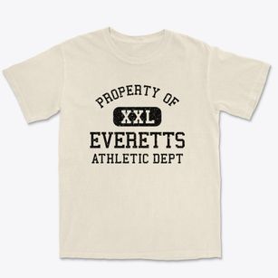 Everetts North Carolina Athletic Dept Premium Heavyweight T-shirt