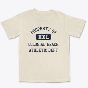 Colonial Beach Virginia Athletic Dept Premium Heavyweight T-shirt