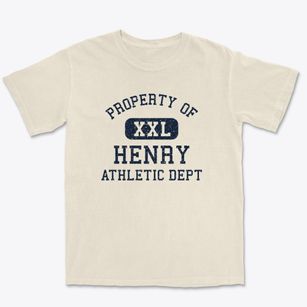 Henry Nebraska Athletic Dept Premium Heavyweight T-shirt