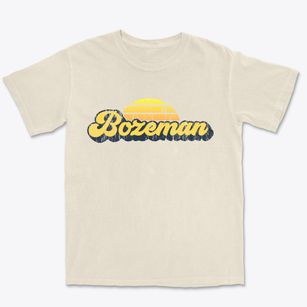Bozeman Montana Sublime Sunset Premium Heavyweight T-shirt