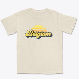 Belgium Wisconsin Sublime Sunset Premium Heavyweight T-shirt