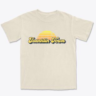 Franklin Town Massachusetts Sublime Sunset Premium Heavyweight T-shirt