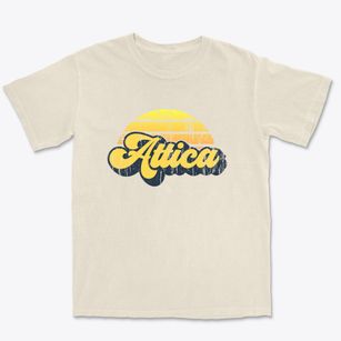 Attica Ohio Sublime Sunset Premium Heavyweight T-shirt