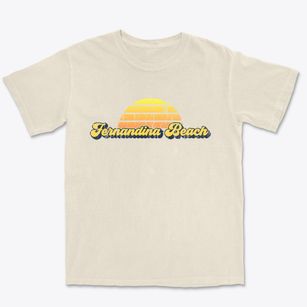 Fernandina Beach Florida Sublime Sunset Premium Heavyweight T-shirt