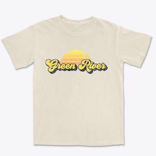 Green River Wyoming Sublime Sunset Premium Heavyweight T-shirt