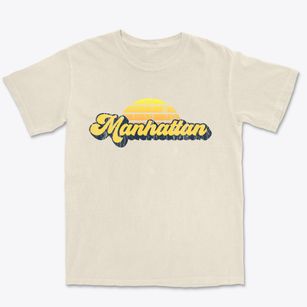 Manhattan New York Sublime Sunset Premium Heavyweight T-shirt