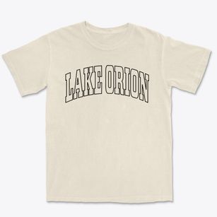 Lake Orion Michigan Trendy Block Premium Heavyweight T-shirt