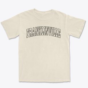 Franklinville North Carolina Trendy Block Premium Heavyweight T-shirt