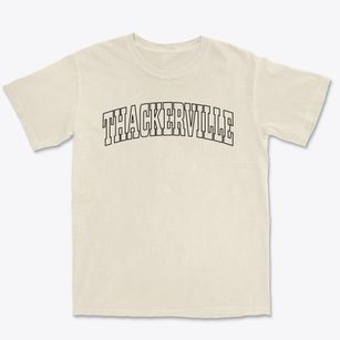Thackerville Oklahoma Trendy Block Premium Heavyweight T-shirt