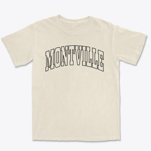 Montville Connecticut Trendy Block Premium Heavyweight T-shirt
