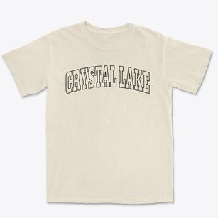 Crystal Lake Iowa Trendy Block Premium Heavyweight T-shirt