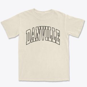Danville Georgia Trendy Block Premium Heavyweight T-shirt