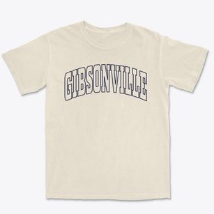 Gibsonville North Carolina Trendy Block Premium Heavyweight T-shirt