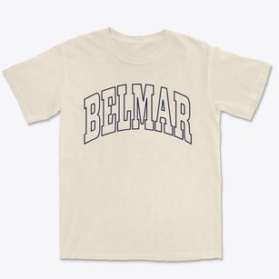 Belmar New Jersey Trendy Block Premium Heavyweight T-shirt