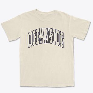 Oceanside New York Trendy Block Premium Heavyweight T-shirt