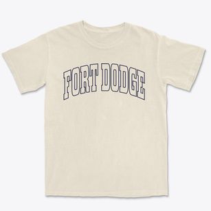 Fort Dodge Iowa Trendy Block Premium Heavyweight T-shirt