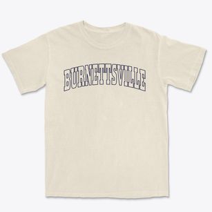 Burnettsville Indiana Trendy Block Premium Heavyweight T-shirt