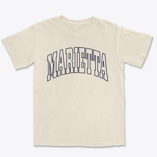 Marietta Ohio Trendy Block Premium Heavyweight T-shirt