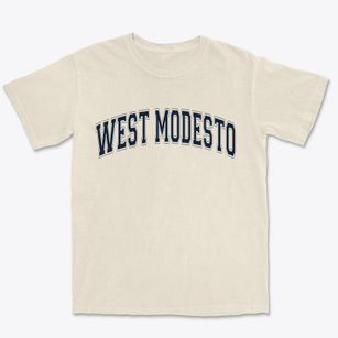West Modesto California Varsity Premium Heavyweight T-shirt