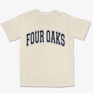 Four Oaks North Carolina Varsity Premium Heavyweight T-shirt