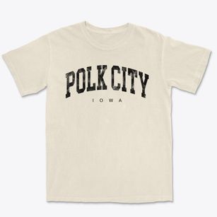 Polk City Iowa Urban Vibe Premium Heavyweight T-shirt