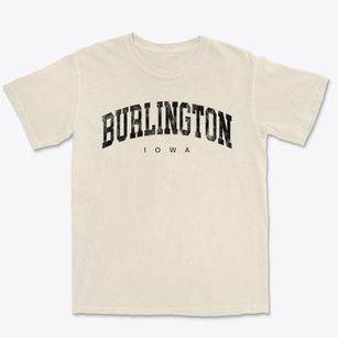 Burlington Iowa Urban Vibe Premium Heavyweight T-shirt