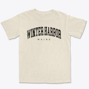 Winter Harbor Maine Urban Vibe Premium Heavyweight T-shirt