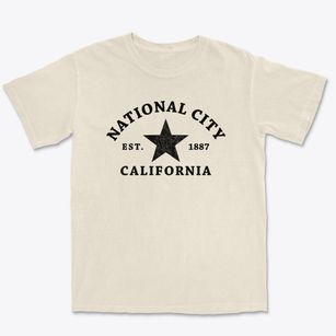 National City California Star Premium Heavyweight T-shirt