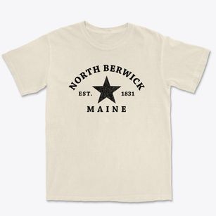 North Berwick Maine Star Premium Heavyweight T-shirt