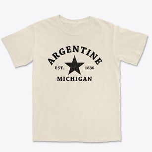 Argentine Michigan Star Premium Heavyweight T-shirt