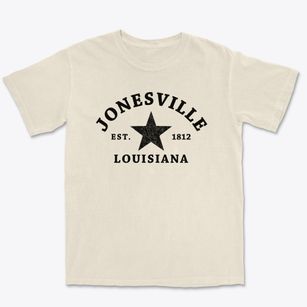 Jonesville Louisiana Star Premium Heavyweight T-shirt