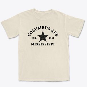 Columbus Afb Mississippi Star Premium Heavyweight T-shirt