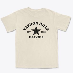 Vernon Hills Illinois Star Premium Heavyweight T-shirt