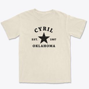 Cyril Oklahoma Star Premium Heavyweight T-shirt