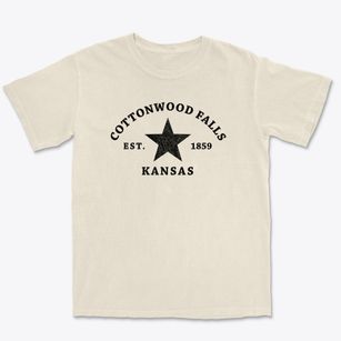Cottonwood Falls Kansas Star Premium Heavyweight T-shirt