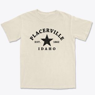 Placerville Idaho Star Premium Heavyweight T-shirt