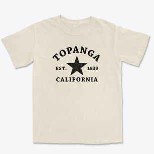 Topanga California Star Premium Heavyweight T-shirt