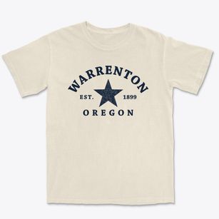 Warrenton Oregon Star Premium Heavyweight T-shirt