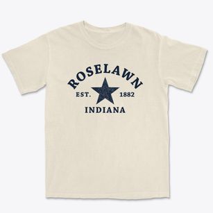 Roselawn Indiana Star Premium Heavyweight T-shirt