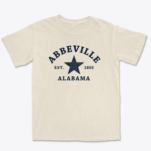Abbeville Alabama Star Premium Heavyweight T-shirt