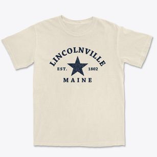 Lincolnville Maine Star Premium Heavyweight T-shirt