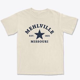Mehlville Missouri Star Premium Heavyweight T-shirt