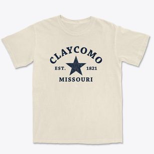 Claycomo Missouri Star Premium Heavyweight T-shirt
