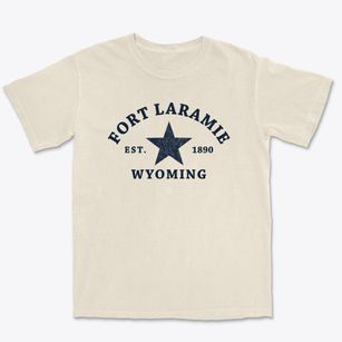 Fort Laramie Wyoming Star Premium Heavyweight T-shirt