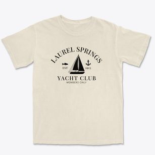 Laurel Springs New Jersey Yacht Club Premium Heavyweight T-shirt