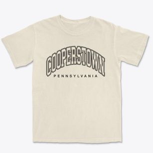 Cooperstown Pennsylvania Inline Premium Heavyweight T-shirt