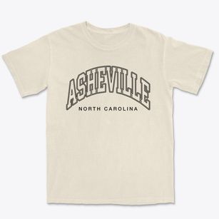 Asheville North Carolina Inline Premium Heavyweight T-shirt