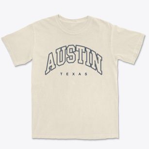 Austin Texas Inline Premium Heavyweight T-shirt