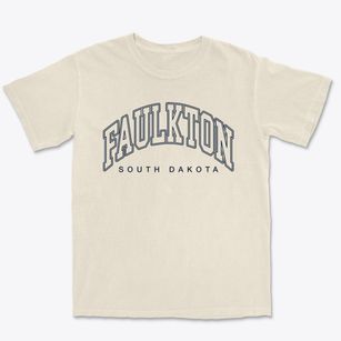 Faulkton South Dakota Inline Premium Heavyweight T-shirt