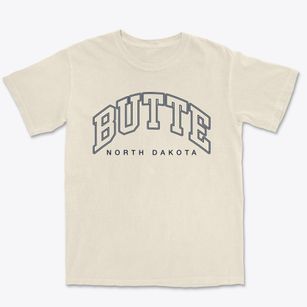 Butte North Dakota Inline Premium Heavyweight T-shirt